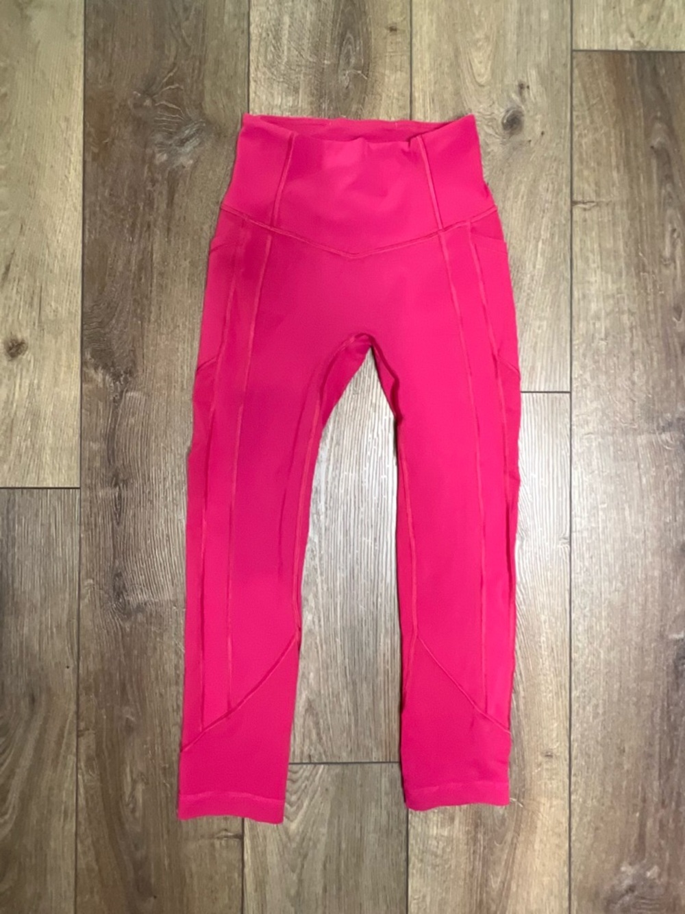 lululemon athletica Girls' High-Waist Leggings in Hot Pink